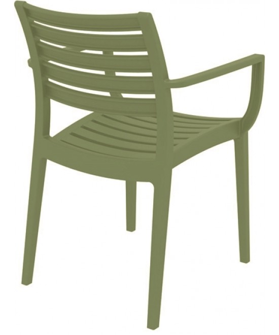 ARTEMIS OLIVE GREEN ΠΟΛΥΘΡΟΝΑ ΠΟΛ/ΝΙΟΥ 58X58X83.5εκ.