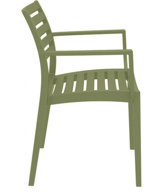 ARTEMIS OLIVE GREEN ΠΟΛΥΘΡΟΝΑ ΠΟΛ/ΝΙΟΥ 58X58X83.5εκ.