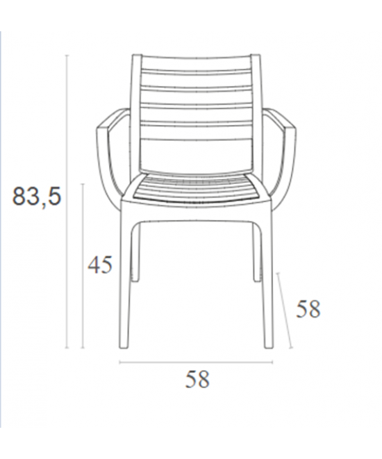 ARTEMIS OLIVE GREEN ΠΟΛΥΘΡΟΝΑ ΠΟΛ/ΝΙΟΥ 58X58X83.5εκ.