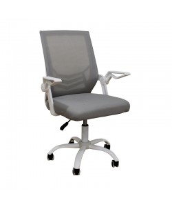 A1830 ΛΕΥΚΟ/ΓΚΡΙ MESH ΠΟΛΥΘΡΟΝΑ ΓΡΑΦΕΙΟΥ 62X54X44-91/53-100εκ.