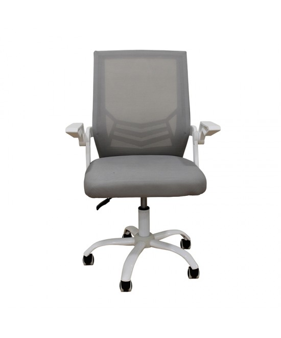 A1830 ΛΕΥΚΟ/ΓΚΡΙ MESH ΠΟΛΥΘΡΟΝΑ ΓΡΑΦΕΙΟΥ 62X54X44-91/53-100εκ.