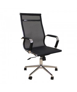 A9954 ΜΑΥΡΟ PU/MESH ΠΟΛΥΘΡΟΝΑ ΓΡΑΦΕΙΟΥ 53X58X46-105/55-115εκ.