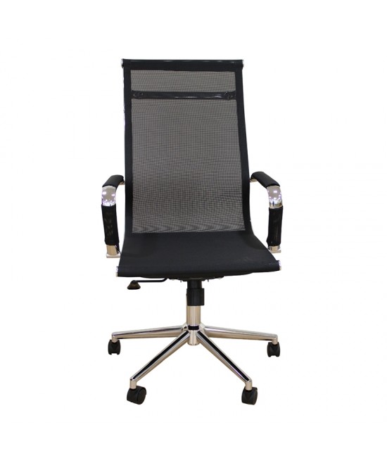 A9954 ΜΑΥΡΟ PU/MESH ΠΟΛΥΘΡΟΝΑ ΓΡΑΦΕΙΟΥ 53X58X46-105/55-115εκ.