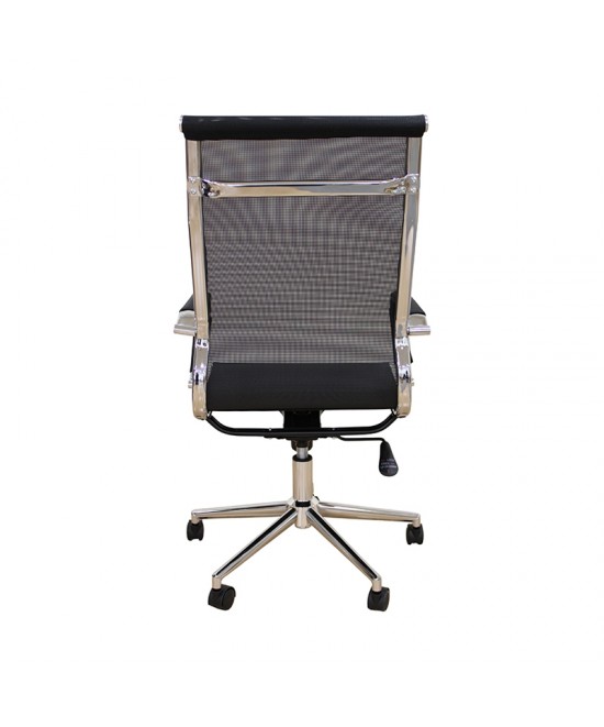 A9954 ΜΑΥΡΟ PU/MESH ΠΟΛΥΘΡΟΝΑ ΓΡΑΦΕΙΟΥ 53X58X46-105/55-115εκ.