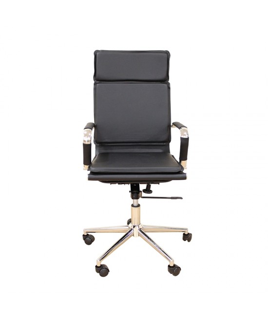 A9952 ΜΑΥΡΟ PU ΠΟΛΥΘΡΟΝΑ ΓΡΑΦΕΙΟΥ 54Χ51Χ54-110/60-123εκ.