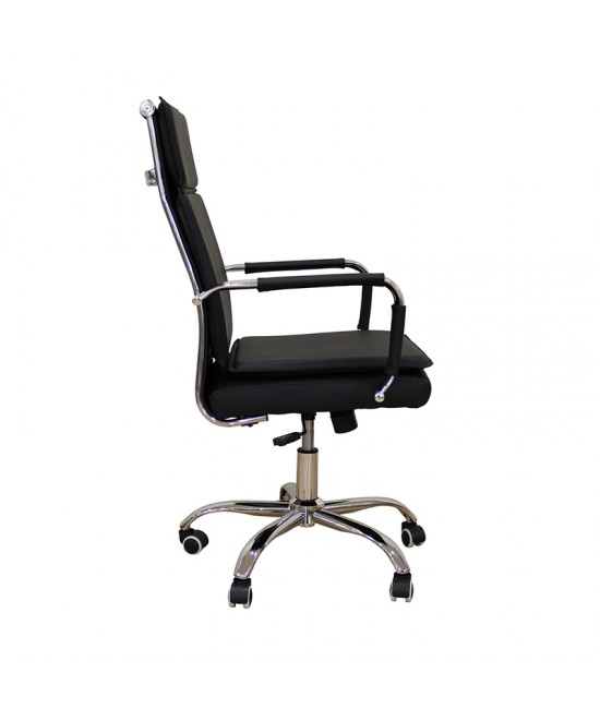 A9953 ΜΑΥΡΟ PU ΠΟΛΥΘΡΟΝΑ ΓΡΑΦΕΙΟΥ 59Χ62Χ48-99/57-108εκ.