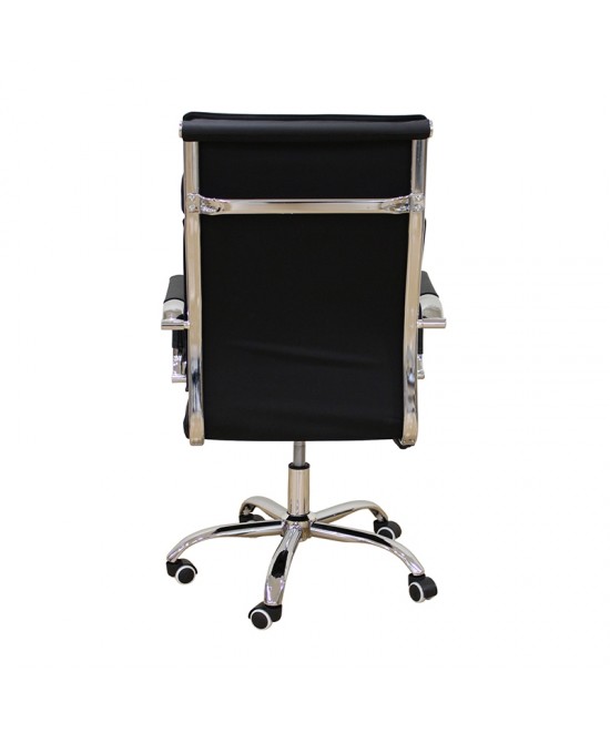 A9953 ΜΑΥΡΟ PU ΠΟΛΥΘΡΟΝΑ ΓΡΑΦΕΙΟΥ 59Χ62Χ48-99/57-108εκ.