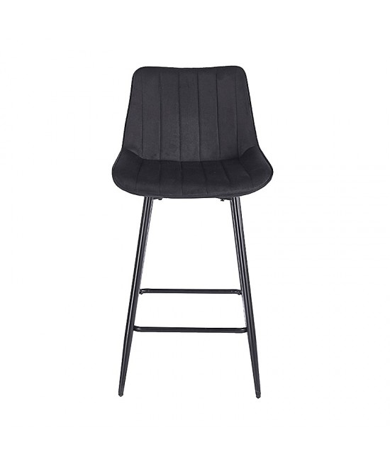 REPO BLACK VELVET ΥΦΑΣΜΑ 66εκ. ΣΚΑΜΠΟ ΜΕΤΑΛΛΙΚΟ 48X49X66-96εκ.