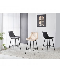 REPO BLACK VELVET ΥΦΑΣΜΑ 66εκ. ΣΚΑΜΠΟ ΜΕΤΑΛΛΙΚΟ 48X49X66-96εκ.