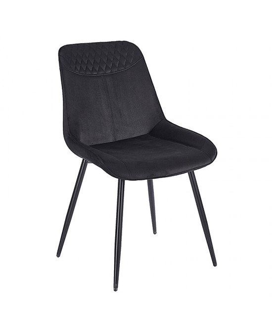 TEREA BLACK VELVET ΥΦΑΣΜΑ ΚΑΡΕΚΛΑ ΜΕΤΑΛΛΙΚΗ 51X58X87εκ.