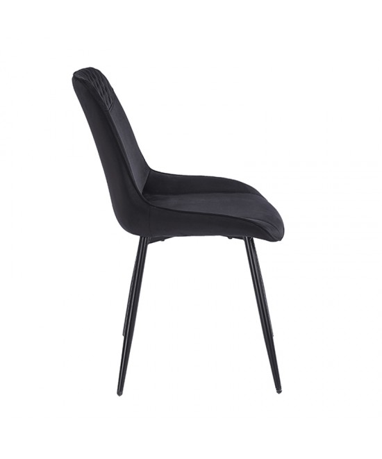 TEREA BLACK VELVET ΥΦΑΣΜΑ ΚΑΡΕΚΛΑ ΜΕΤΑΛΛΙΚΗ 51X58X87εκ.