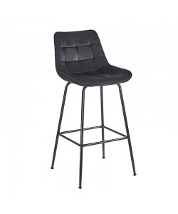 ERMINA BLACK VELVET ΥΦΑΣΜΑ 75εκ. ΣΚΑΜΠΟ ΜΕΤΑΛΛΙΚΟ 49X50X75-104εκ.