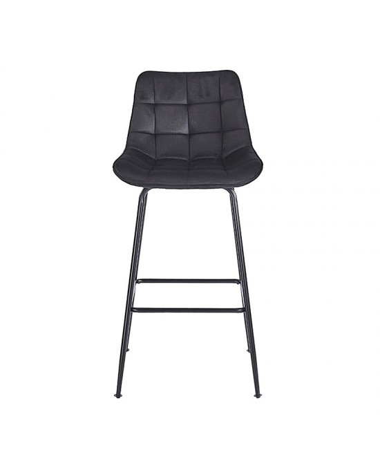 ERMINA BLACK VELVET ΥΦΑΣΜΑ 75εκ. ΣΚΑΜΠΟ ΜΕΤΑΛΛΙΚΟ 49X50X75-104εκ.