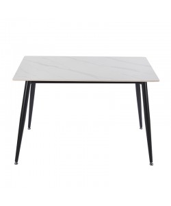 LOBY CERAMIC WHITE MARBLE 120Χ80Χ75εκ. ΤΡΑΠΕΖΙ