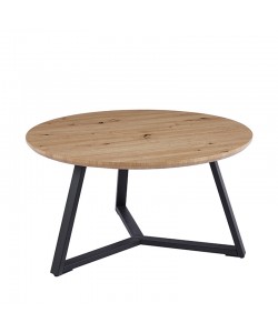 ALEX SONOMA OAK Φ80Χ41εκ. ΤΡΑΠΕΖΙ ΣΑΛΟΝΙΟΥ