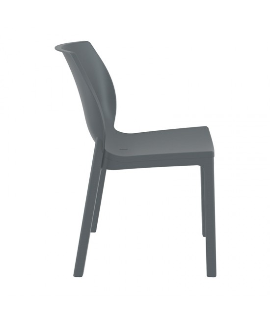 NORA DARK GREY ΚΑΡΕΚΛΑ ΠΟΛ/ΝΙΟΥ 51X59X80εκ.