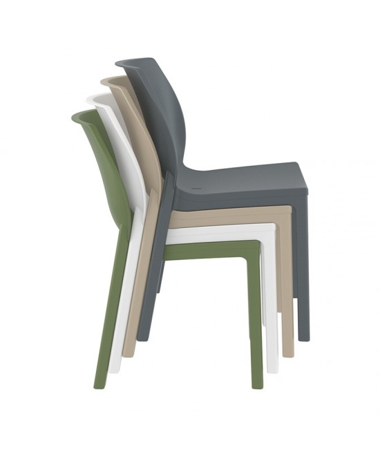 NORA DARK GREY ΚΑΡΕΚΛΑ ΠΟΛ/ΝΙΟΥ 51X59X80εκ.