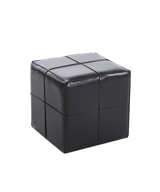 ENZO BLACK PU ΣΚΑΜΠΟ 31X31X31εκ.