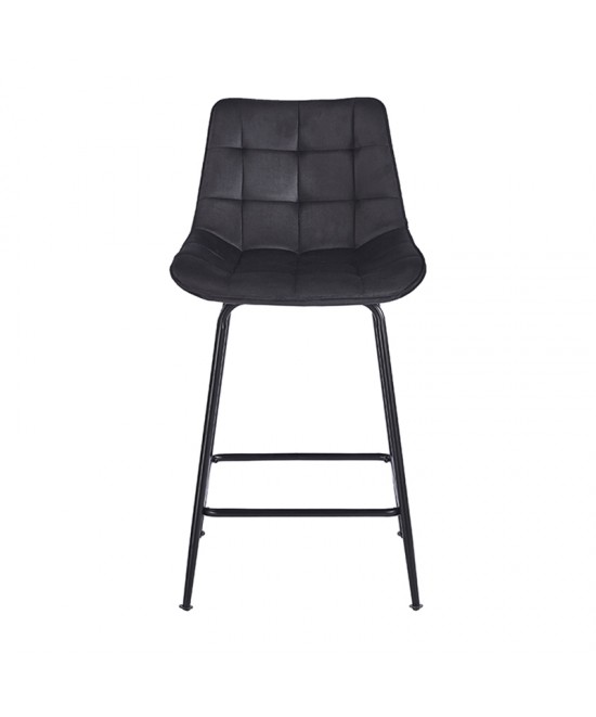 ERMINA BLACK VELVET ΥΦΑΣΜΑ 64εκ. ΣΚΑΜΠΟ ΜΕΤΑΛΛΙΚΟ 49X50X64-94εκ.