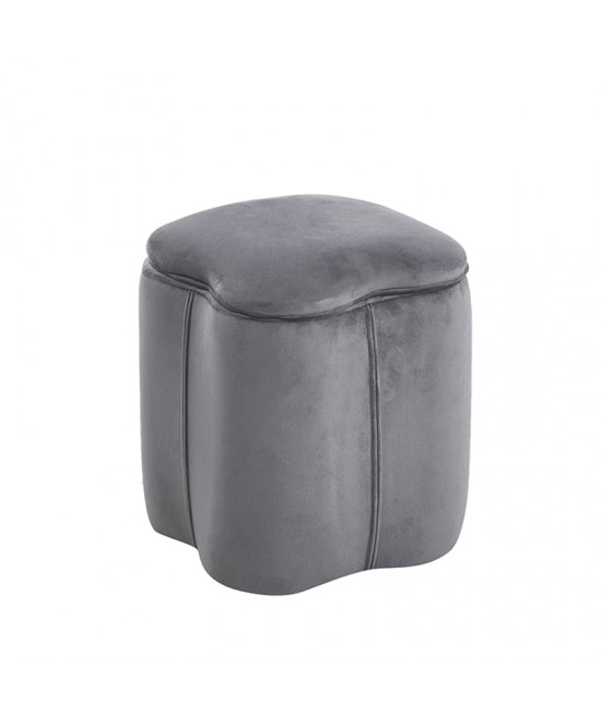 FIONA ΣΚΑΜΠΟ VELVET GREY ΜΕ ΑΠΟΘ. ΧΩΡΟ 30X30X34εκ.