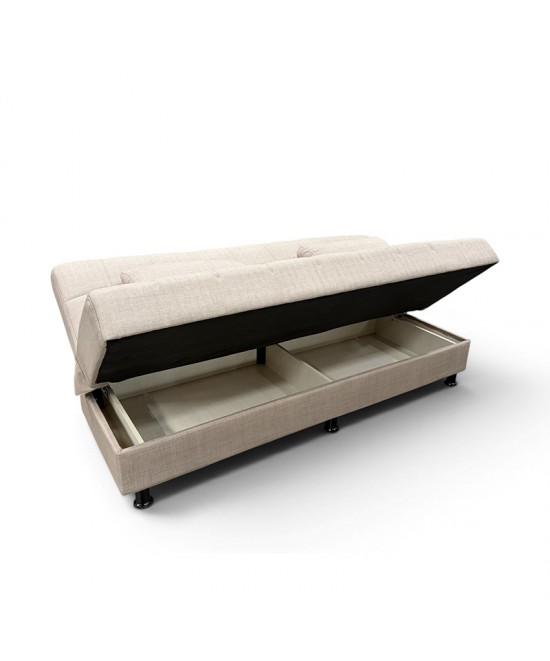 NELY LIGHT BROWN ΥΦΑΣΜΑ 3ΘΕΣΙΟΣ ΚΑΝΑΠΕΣ/ΚΡΕΒΑΤΙ ΜΕ ΑΠΟΘ.ΧΩΡΟ 190X88X82εκ. NELY LIGHT BROWN ΥΦΑΣΜΑ 3ΘΕΣΙΟΣ ΚΑΝΑΠΕΣ/ΚΡΕΒΑΤΙ ΜΕ ΑΠΟΘ.ΧΩΡΟ 190X88X82εκ.