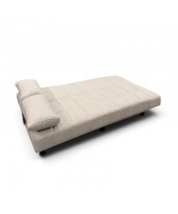 NELY LIGHT BROWN ΥΦΑΣΜΑ 3ΘΕΣΙΟΣ ΚΑΝΑΠΕΣ/ΚΡΕΒΑΤΙ ΜΕ ΑΠΟΘ.ΧΩΡΟ 190X88X82εκ.