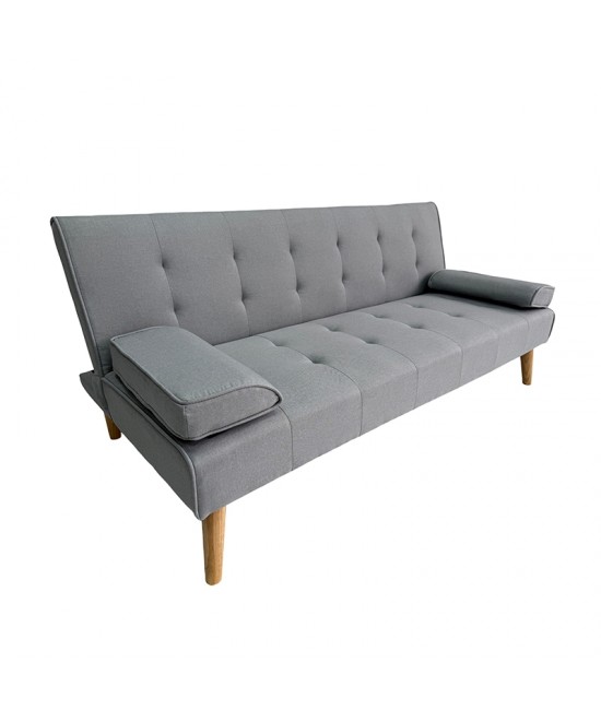 MERYL LIGHT GREY ΥΦΑΣΜΑ ΚΑΝΑΠΕΣ ΚΡΕΒΑΤΙ 170X81X74εκ.