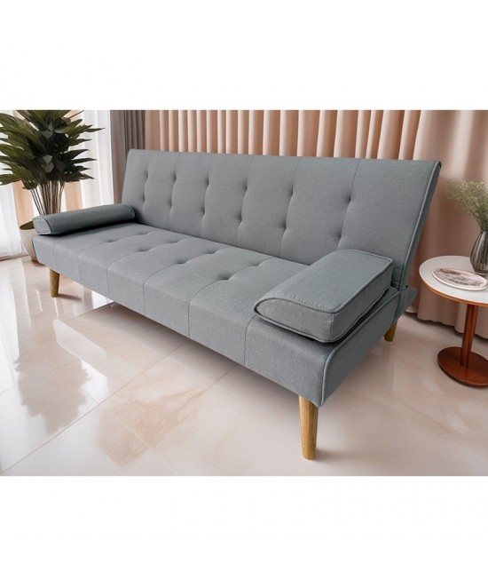 MERYL LIGHT GREY ΥΦΑΣΜΑ ΚΑΝΑΠΕΣ ΚΡΕΒΑΤΙ 170X81X74εκ.