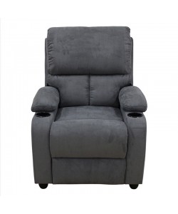 SUNDAY MASSAGE ΠΟΛΥΘΡΟΝΑ GREY ΥΦΑΣΜΑ 78Χ89Χ106εκ.