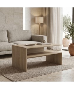 Τραπέζι σαλονιού Coffa pakoworld sonoma 90x60x45εκ