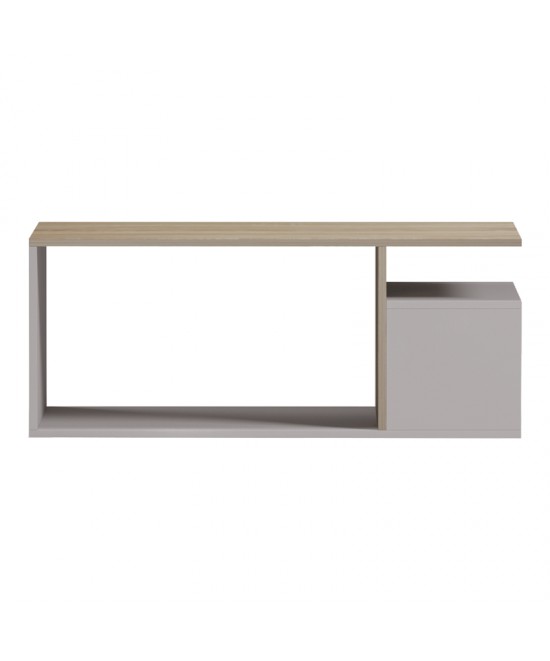 Τραπέζι σαλονιού Wendo pakoworld γκρι-sonoma 91x37x50εκ
