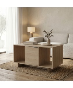 Τραπέζι σαλονιού Nalinda pakoworld sonoma 100x55x55εκ