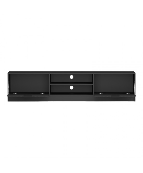 Έπιπλο τηλεόρασης Lemardo pakoworld μαύρο 180x40x40εκ