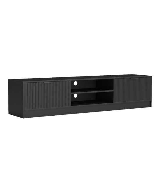 Έπιπλο τηλεόρασης Lemardo pakoworld μαύρο 180x40x40εκ