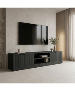 Έπιπλο τηλεόρασης Lemardo pakoworld μαύρο 180x40x40εκ