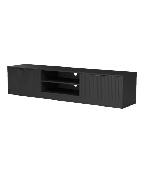 Έπιπλο τηλεόρασης Lemardo pakoworld μαύρο 180x40x40εκ