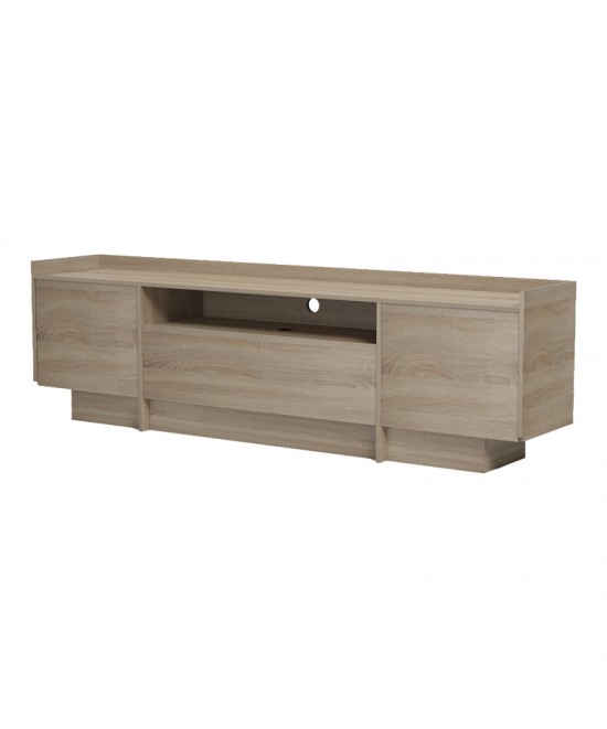 Έπιπλο τηλεόρασης Derden pakoworld sonoma 197x38x58εκ