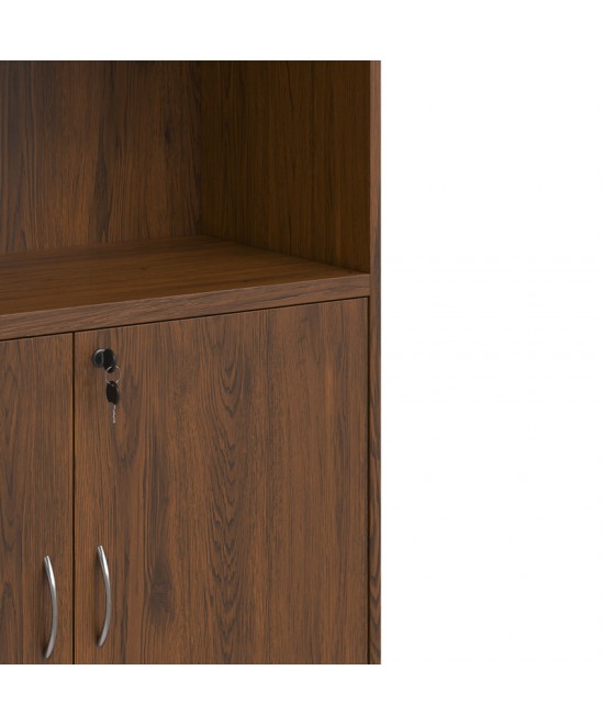 Βιβλιοθήκη γραφείου επαγγελματική Fesialo pakoworld wenge 80x40x180εκ Βιβλιοθήκη γραφείου επαγγελματική Fesialo pakoworld wenge 80x40x180εκ