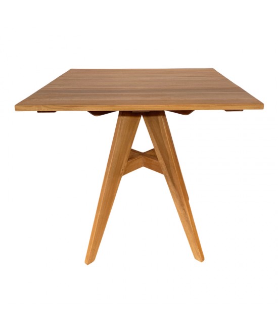 Τραπέζι Cadrada pakoworld teak ξύλο σε φυσική απόχρωση 80x80x76εκ Τραπέζι Cadrada pakoworld teak ξύλο σε φυσική απόχρωση 80x80x76εκ