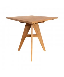 Τραπέζι Cadrada pakoworld teak ξύλο σε φυσική απόχρωση 70x70x76εκ