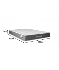 Στρώμα Dreamer pakoworld pocket spring διπλής όψης 20cm 140x200εκ