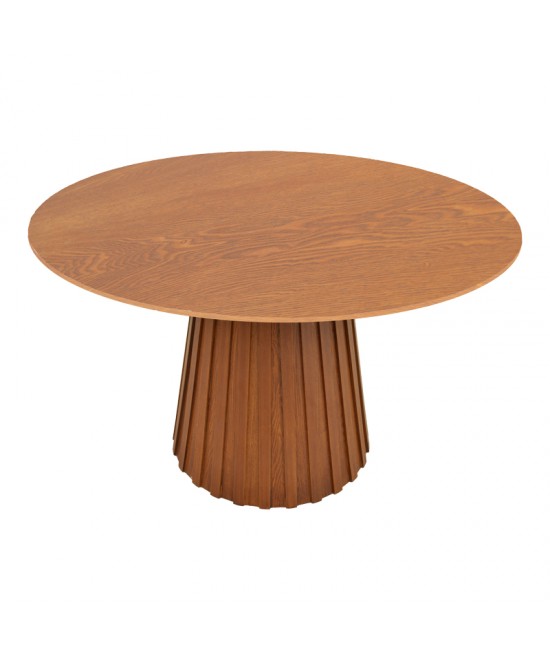 Τραπέζι Franzel pakoworld mdf καρυδί Φ120x75εκ