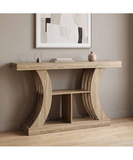 Κονσόλα Conde pakoworld sonoma 160x30x90εκ