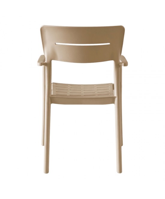 Πολυθρόνα Pilma pakoworld cappuccino PP 57x54x82εκ Πολυθρόνα Pilma pakoworld cappuccino PP 57x54x82εκ