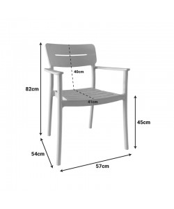 Πολυθρόνα Pilma pakoworld cappuccino PP 57x54x82εκ
