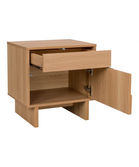 Κομοδίνο Jenfia pakoworld mdf σε φυσική απόχρωση 48x39x50,5εκ Κομοδίνο Jenfia pakoworld mdf σε φυσική απόχρωση 48x39x50,5εκ