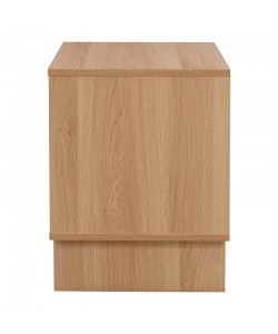 Κομοδίνο Jenfia pakoworld mdf σε φυσική απόχρωση 48x39x50,5εκ