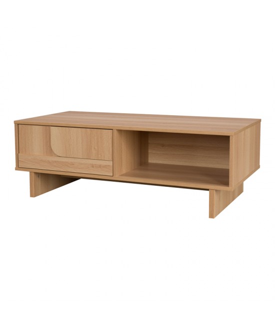 Τραπέζι σαλονιού Jenfia pakoworld mdf σε φυσική απόχρωση 110x55x38,5εκ Τραπέζι σαλονιού Jenfia pakoworld mdf σε φυσική απόχρωση 110x55x38,5εκ