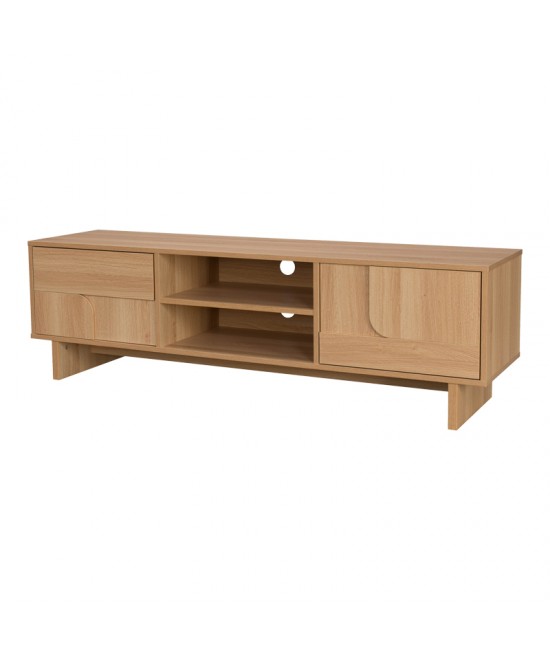 Έπιπλο τηλεόρασης Jenfia pakoworld mdf σε φυσική απόχρωση 150x39x45,5εκ Έπιπλο τηλεόρασης Jenfia pakoworld mdf σε φυσική απόχρωση 150x39x45,5εκ