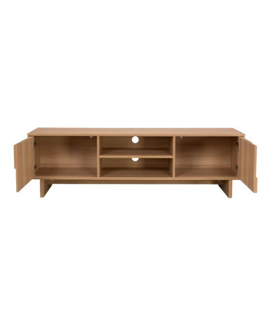 Έπιπλο τηλεόρασης Jenfia pakoworld mdf σε φυσική απόχρωση 150x39x45,5εκ Έπιπλο τηλεόρασης Jenfia pakoworld mdf σε φυσική απόχρωση 150x39x45,5εκ